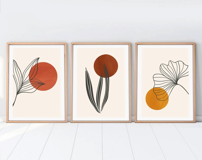 Wallity Huhu215 - Set de 3 Pinturas Decorativas en MDF de 35 x 50 cm Wallity Huhu215 - Set de 3 Pinturas Decorativas en MDF de 35 x 50 cm